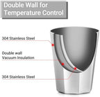 Beasea Stainless Steel Cups 10 oz, 4 Pack Small Bulk Stackable Stainless Steel Tumbler Insulated Cups for Drinking Double Wall Metal Glasses Tin Cups for Home Restaurant Office Party Camping - Image 3