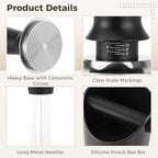 6 PCS Espresso Accessories Kit 58 mm, Coffee Tamper Set with Distribution Tool, Dosing Funnel, Puck Screen, Knock Box and Mat, Tools for Espresso Machine Coffee Preparation and Workflow - Image 2