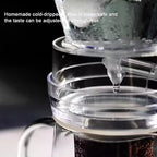 Iced Drip Coffee Maker, 600ml Cold Brew Drip Tower, Adjustable Dripper, Stainless Steel Filter, Makes 2-4 Cups, for Kitchen, Office, Coffee Shop - Image 6