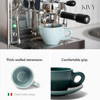 KIVY Cappuccino Cups set - 4x 8oz - Thick-walled stoneware cappuccino cup - Image 2