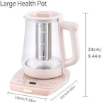 Health Pot Electric Kettle with Infuser,Smart Fruit Hot Tea Maker, Temperature Control and Tea Keep Warm, 12 Functional Procedures, 1.8 Liters of Capacity(pink) - Image 2