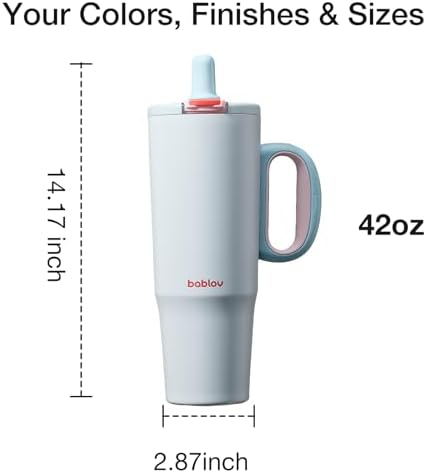 BABLOV 40oz Insulated Coffee Tumbler 316L Stainless Steel Travel Mug - Image 5