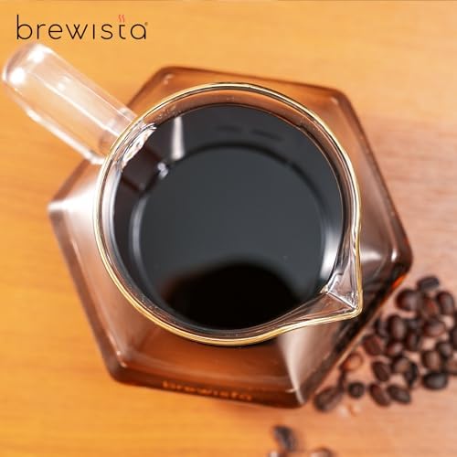 Brewista 300ml/10oz X Series Glass Coffee Carafe, Small Pour Over Glass Pot Server, 1-2 Cups, Polygonal Design for Improved Flavor, Heat Resistant Odorless Glass Pitcher - Image 5