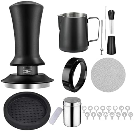 25PCS Espresso Accessories Kit 51mm Coffee Spring Tamper Set black by Unknown