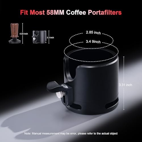 IKAPE Newly Upgrade Espresso Portafilter Holder, Aluminum Alloy Espresso Portafilter Tamping Stand Base, Fit For 54MM Espresso Portafilter - Image 2