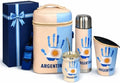 Argentine Yerba Mate Kit – Premium Stainless Steel Mate Cup & Bombilla Set with 750ml Vacuum Insulated Bottle, Yerba Container & Neoprene Bag – Authentic Argentine Design – Premium Gift Box by EverydayThings