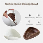 Pottery/Wooden Coffee Bean Bowl Dosing Cup Coffee Weighing Plate Espresso Dosing Cup Tea Leaf Display Tray Accessories(Type s) - Image 3