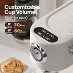 Espresso Machine & Coffee Bean Grinder spresso Maker with Milk Frother Steam Wand, Professional Espresso Coffee Machine for Home - Image 2
