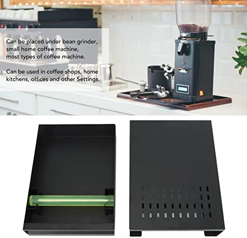 Drawer Type Coffee Knock Box, Stainless Steel Detachable Coffee Ground Knock Container, Large Capacity Espresso Knock Box with Non Slip Base, Coffee Residue Powder Box for Home Office(Black) - Image 5