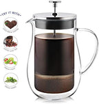 Teabloom Stay-Hot Glass French Press – Insulated 27-Ounce (800 mL) Loose Tea Steeper and Coffee Maker – Connoisseur's Choice - Image 4
