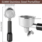 51mm Full Stainless Steel Portafilter for CASABREWS CM5418 & 3700Essential - Image 2