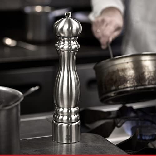 Peugeot Paris Chef Salt Mill, u'Select, 9 in, Stainless Steel - Image 4