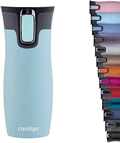 Contigo West Loop Autoseal Travel Mug, Stainless Steel Thermal Mug, Vacuum Flask, Leakproof Tumbler, Coffee Mug with BPA-Free Easy-Clean Lid by Contigo