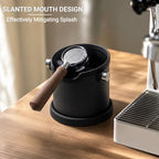 Espresso Coffee Knock Box, Large Stainless Steel Coffee Knock Box with Cleaning Brush for Home Coffee Bar, Non-Slip Base Easy Clean Removable Knock Bar (Black) - Image 2