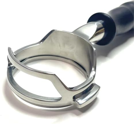 58mm Bottomless Portafilter With 1 2 4 Cup Basket,Compatible With Expobar,Compatible With ROCKET,Naked E61 Coffee Handle Barista Tools(Black wood D-WIth 2 cup basket) - Image 5