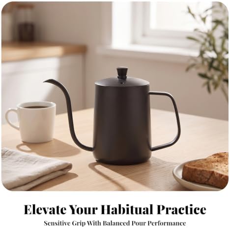 Matte Black Gooseneck Coffee Pot - Image 6