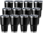 HASLE OUTFITTERS 30oz Stainless Steel Tumbler, Double Wall Vacuum Insulated Travel Mug Tumbler, Durable Insulated Coffee Mug, Gift Box Set (Black, 12) by HASLEOUTFITTERS