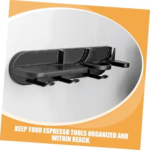 Wall Mounted Coffee Tool Holder for 51mm Espresso Machines Black - Image 3