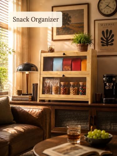 Bread Box for Kitchen Countertop Large Capacity with Top Storage Shelf - Image 6