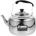 6L Stainless Steel Whistling Tea Kettle for Stovetop and Induction, Large Capacity Teapot with Handle, Efficient Heating for Gas and Electric Cookers by HEMOTON