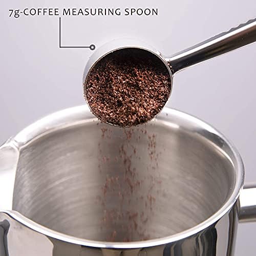 French Press Cafetiere Stainless Steel Coffee Press Double Wall Coffee Maker Insulated Coffee Pot with Extra Filter Screens, Easy Cleaning Cafeteria,800ml - Image 5