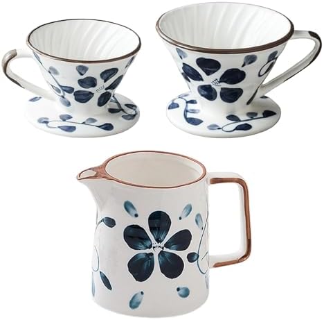 Elegant Ceramic Pouring Over Coffee Filter Dripper Precise Flows Control Hand Brewing Funnel Cup Coffee Dripper - Image 3