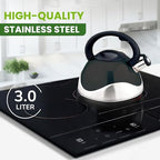 American Dream 3Liter (3.2 Quart / 102oz) Whistling Tea Kettle, Fast Boiling, Stainless Steel, Food Grade, Ergonomic Handle, Loud Whistle Water Kettle for Gas, Induction & Electric Stoves - Image 6