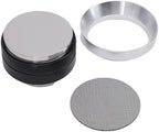 Stainless Steel Coffee Tamper Dosing Ring Puck Screen Coffee Machine Accessories Kit with Dosing Funnel for Espresso Portafilter (58mm) - Image 4