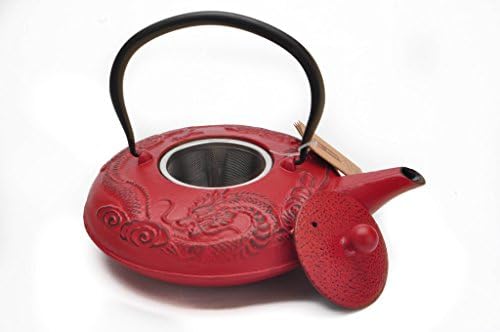 M.V. Trading T7042RD Cast Iron Teapot Felicity, 40-Ounce, Red Dragon - Image 2