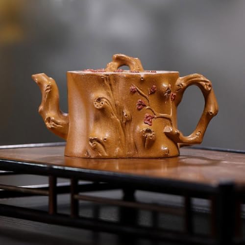 Tea Kettle Creative Handmade Purple Sand Pot Plum Pile Teapot Household Kung Fu Tea Set Ceramic Tea Infuser - Image 3