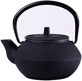 tetsubin Cast iron Tea Kettle workshop Healthy japanese Tea pot with Stainless Steel Infuser（10.14oz） by Unknown
