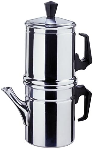 ILSA Aluminium Napoletan Coffee Maker TZ.1, Aluminium, Multicoloured, 1 Cup by Ilsa