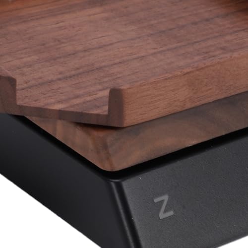 Digital Kitchen Scale, 1kg 0.1g Precision Wood Coffee Scale with LCD Display, Space Saving Design, Rechargeable Portable Food Weigher for Baking, Cooking, Espresso - Image 6