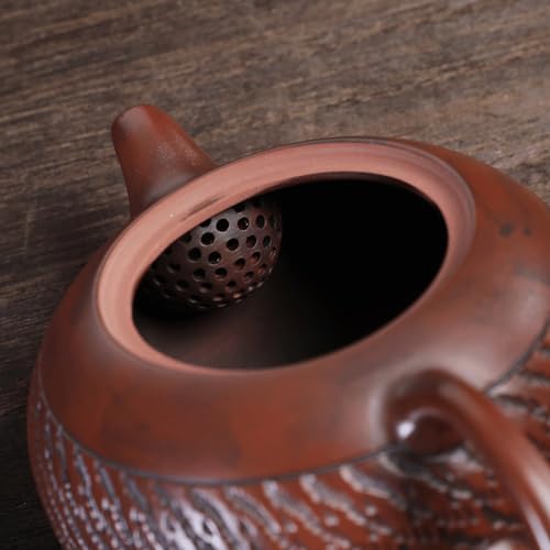 Tea Pots For Loose Tea Purple Pottery Teapot Single Pot Handmade Teapot Home Study Creative Kung Fu Desktop Tea Set Tea Infuser Pot - Image 4