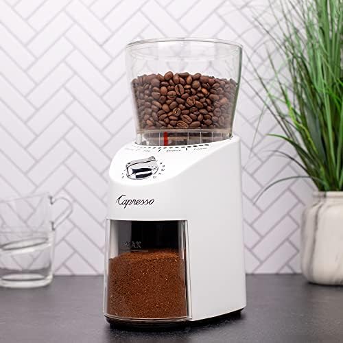 Capresso Infinity Plus Conical Burr Grinder, White, 11 oz (Pack of 2) - Image 3