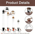 Wall Mounted Coffee Bean Dispenser, Candy Machine Grain Dispenser, Glass Tube Diameter 9cm, Adjustable Bean Output, for Home Commercial Candy Oatmeal Tea 100cm - Image 2
