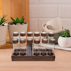 Garneck Single Serving Coffee Storage Tubes with Wooden Holder Glass - Image 7