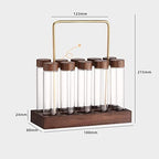 10Pcs Single Dose Coffee Bean Cellar, Tube Coffee Bean Cellars with Wooden Holder Stand, Espresso Bean Storage Set for Heartwarming - Image 4