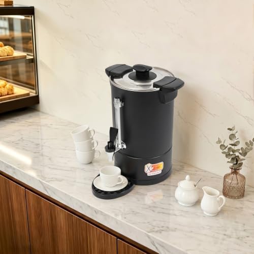 7L Commercial Coffee Urn,Stainless Steel Large Coffee Maker - Image 3