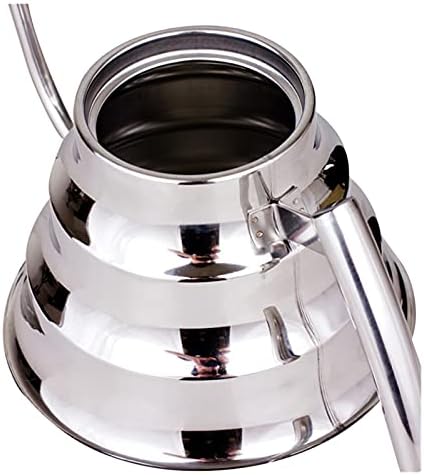 Coffee Machine 1.2L Stainless Steel Gooseneck Coffee Maker Pour Coffee Maker With Filter Hand Drip Coffee Maker Tea Percolator Teapot French Press Stainless Steel With Strainer Slim Mouth Teapot coffe - Image 4