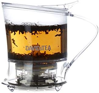 DAVIDsTEA 16 oz Bottom‑Dispensing Tea Steeper with Fine Nylon Infuser – BPA‑Free Tritan, Drip‑Free Loose Leaf Tea Maker (Hot & Iced) - Image 3