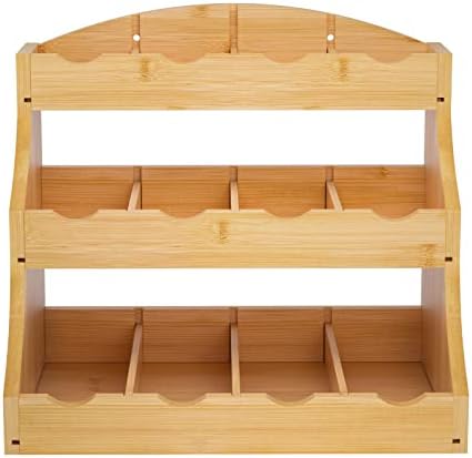 3-Tier Bamboo Tea Bag Organizer, Self-Assembly - Image 3