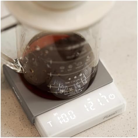 Digital Scale, Kitchen Coffee Scale with Timer Rechargeable Digital Scale, 0.1g High Precision 3 Modes Drip Espresso Scale Barista Gift(White) - Image 7