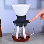 Creative Design Ceramics Soaking Adjustable Pour Over Coffee Dripper Filters(Black) - Image 6