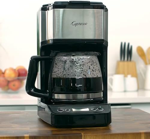 Capresso 5-Cup Mini Drip Coffee Maker, Black and Stainless Steel - Image 6
