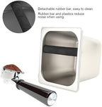 Stainless Steel Knock Box with Protective Rubber Bar, Deep Bowl Design for Large Capacity, Ideal for Household and Professional Use (Large) - Image 2