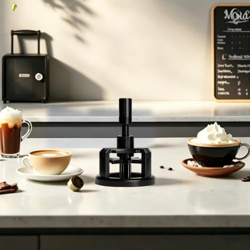 58mm WDT Tool Espresso, Press-to-Rotate Espresso Distribution Tool with Magnetic Base, Adjustable Depth Espresso Needles Distributor Tool - Image 4