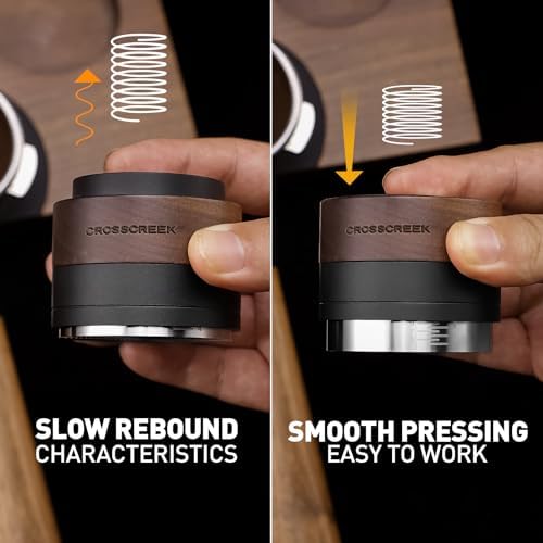 54mm Espresso Tools Set | Bottomless Portafilter | Slow Rebound Tamper with Walnut Decoration | Fit Breville & Sage Barista Espresso Machine - Image 7