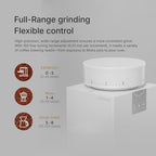 TIMEMORE Bricks 01S Electric Coffee Grinder, 150 Adjustable Settings, High-Performance Motor for Consistent Grind, Stainless Steel Easy Clean Design, Perfect for espresso Pour-Over French Press, White - Image 3