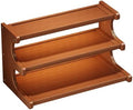3-Tier Wooden Mug Holder Countertop, Coffee Cup Holder Mug Display Coffee Mug Organizer Mug Rack for Coffee Station Organizer Mug Shelf for Cabinet for Kitchen, Home,Natural,Long by Unknown